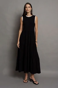 Vestido Midi Malha Detalhe PB