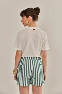 Shorts Lalia Tricoline Verde