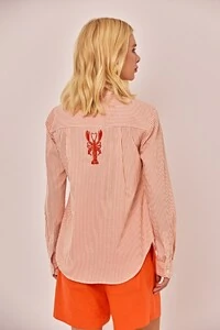 Camisa Paris Listrada com Bordado