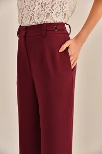 Calça Yolanda Alfaiataria Vinho