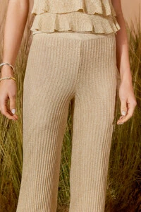 Calça Tricot Lurex