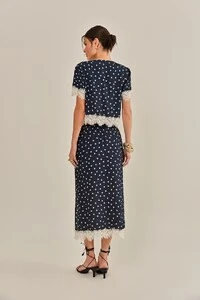 Saia Havana Crepe de Viscose