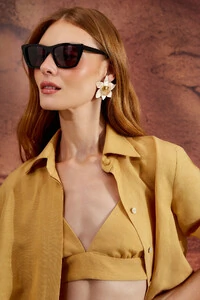 Camisa Amarração Com Top