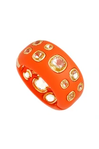 Pulseira de Resina com Cristais