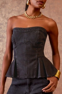 Corselet Ziper Black Jeans