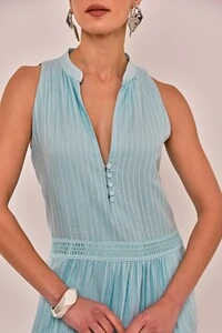 Vestido Rose Azul Claro