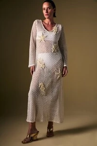 Vestido Tela Fundo do Mar