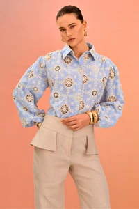 Camisa Heloisa Bordada