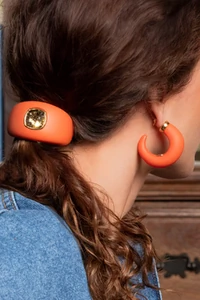 Brinco Meia Argola Pigmento