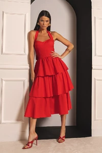 Vestido Joaquina Vermelho