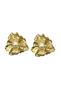 Maxi Brinco Flor 3D Martelada