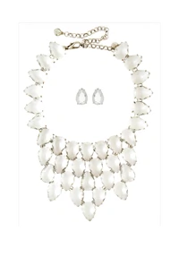 Kit Maxi Colar e Brinco Gota