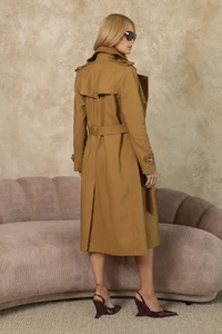Trench Coat Courchevel Gold Brown