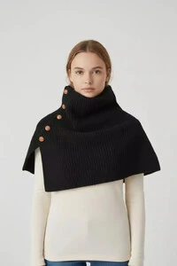 Petit Poncho Lã Preto