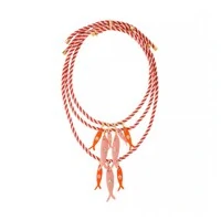 Colar Sardines Corda em Camadas Ajustável