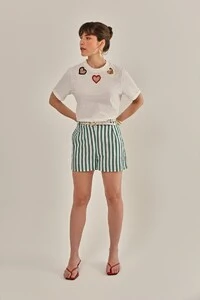 Shorts Lalia Tricoline Verde