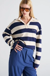 Blusa Oversized Gola Polo