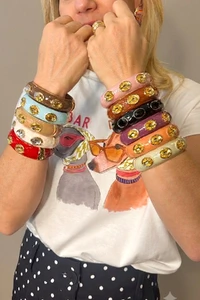 Pulseira Esmaltada Preta