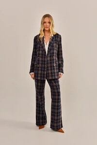 Blazer Claudia Alfaiataria Xadrez