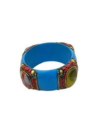 Pulseira Resina Pedras Ovais Marroquina