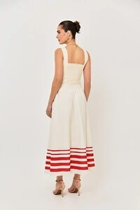 Saia Valentina Tricoline Estampada