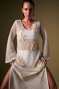 Vestido Tela Fundo do Mar