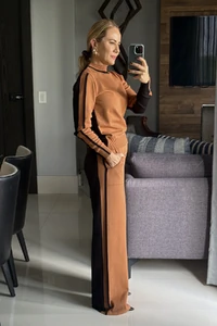 Conjunto Tricot Modal Bicolor