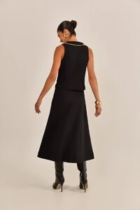 Saia Arte Malha Matelassê