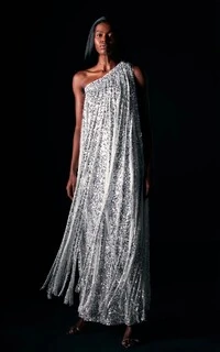 Vestido Um Ombro Só Paetês