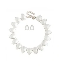 Kit Colar Curto e Brinco Gota