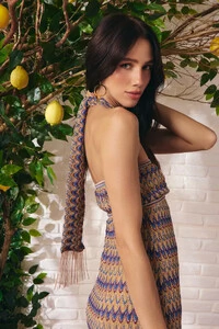 Vestido Tricô Franja