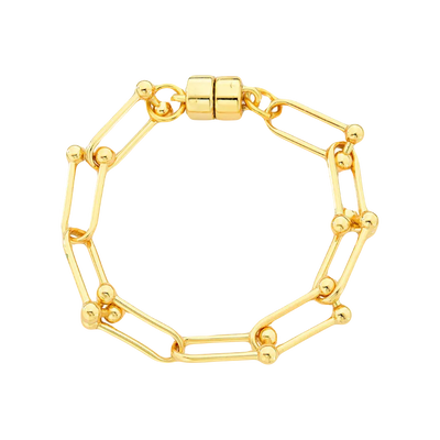 Foto Pulseira Elos Ovais Bolinhas