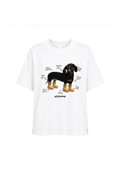 Foto Camiseta Dog Off White