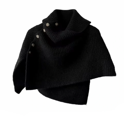 Foto Petit Poncho Lã Preto