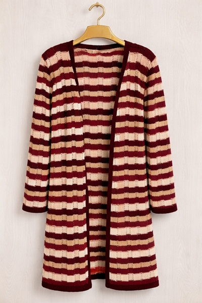 Foto Cardigan Zig Zag em Tricô com Lurex