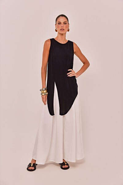 Foto Blusa Rosa Crepe de Viscose