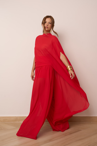 Foto Maxi Capa Mullet Preta Vermelha