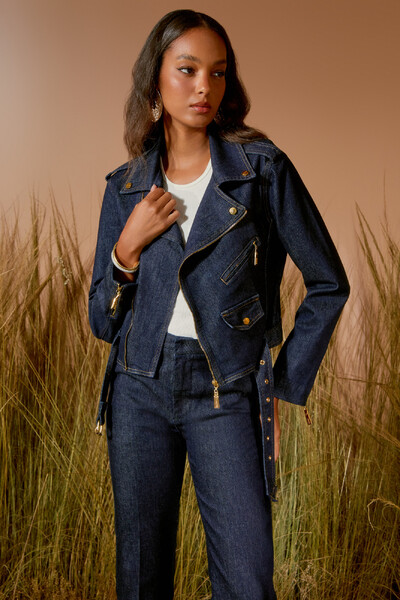 Foto Jaqueta Jeans Escura Perfecto