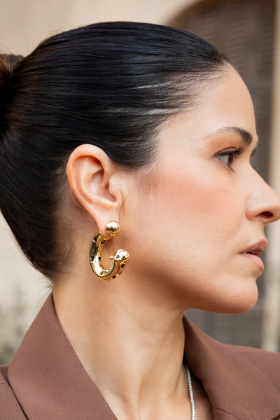 FotoBrinco Meia Argola Leopardo