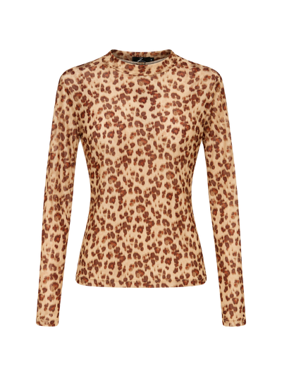 Foto Blusa Tule Estampado onça