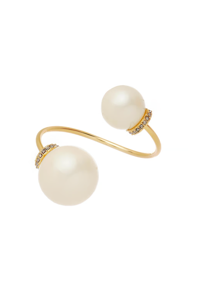 Foto Bracelete Duo Exagerado Pérola/Dourado