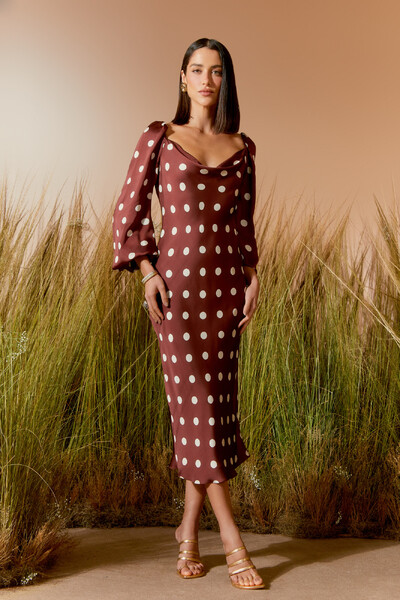 Foto Vestido Midi Degradê Poa