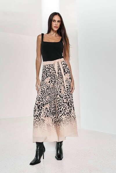 Foto Calça Ampla Kaali Estampa