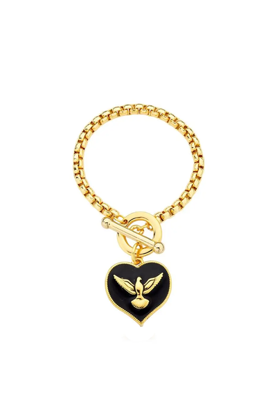 Foto Pulseira Corrente Pomba da Paz