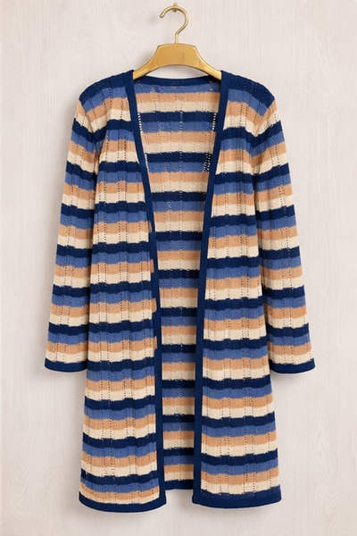 Foto Cardigan Zig Zag em Tricô com Lurex
