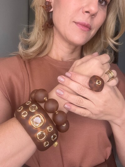 FotoPulseira de Resina com Cristais