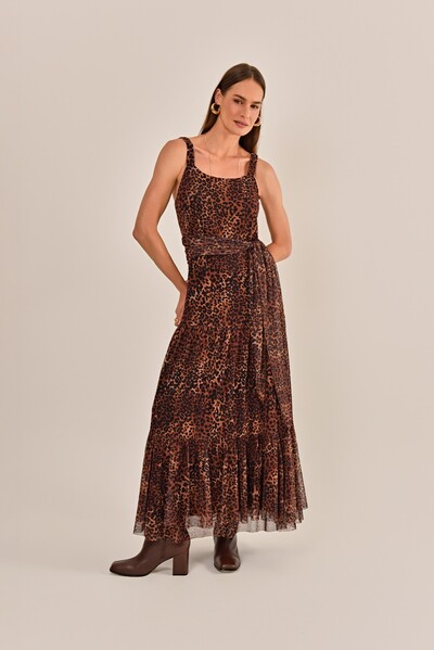 FotoVestido céu Tule Animal Print