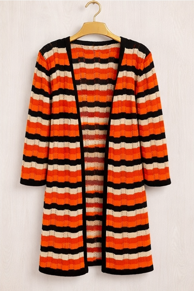 Foto Cardigan Zig Zag em Tricô com Lurex
