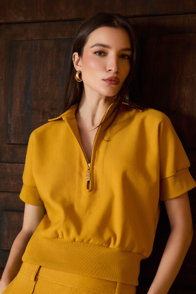 Foto Blusa Polo Zíper