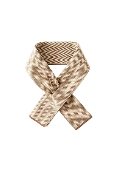 Foto Petit Cachecol Chevron Bege
